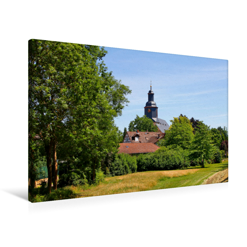 Laurentiuskirche (Premium Textil-Leinwand, Bild auf Keilrahmen)